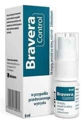 Bravera Control skin aerosol solution, lidocaine, prevents premature ejaculation UK