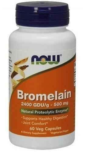 Bromelain 500mg 2400 GDU / g x 60 capsules UK