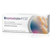 BROMELAIN POS gastro-resistant tablets, bromelain acne scars UK