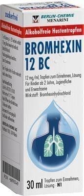BROMHEXIN 12 BC oral drops 30 ml UK