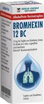 BROMHEXINE 12 BC oral drops, Bromhexine hydrochloride UK