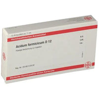 Bronchial asthma, rheumatic, neuralgia, ACIDUM FORMICICUM D 12 ampoules UK