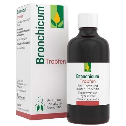 BRONCHICUM drops, acute bronchitis 6y + UK