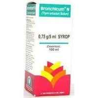Bronchicum N elixir Thymi extractum fluidum 0.75g/5ml 100ml bronchitis, dry cough, and hoarseness UK