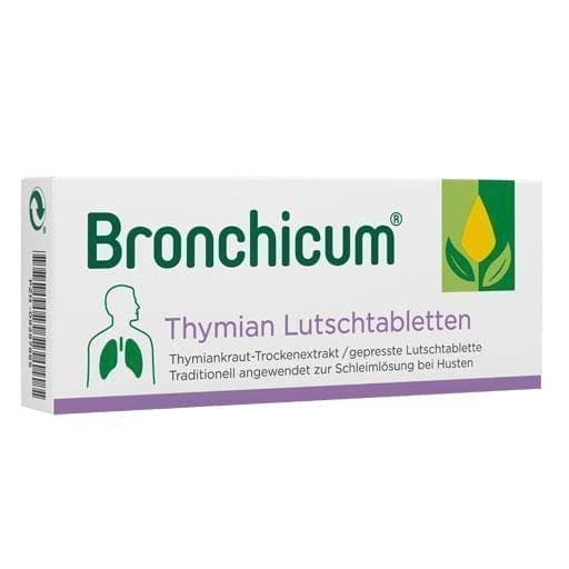 BRONCHICUM Thyme cough lozenges 20 pc UK