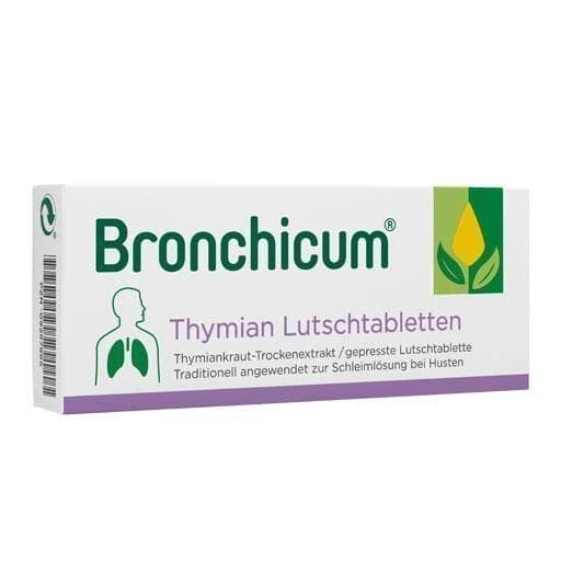 BRONCHICUM thyme lozenges 20 pc UK