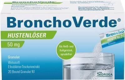 BRONCHOVERDE cough remover 50 mg granules 20 pc UK
