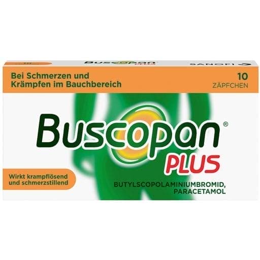 BUSCOPAN plus 10 mg, 800 mg suppositories UK