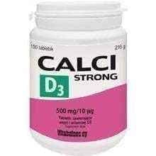 Calci Strong D3 x 150 tablets, calcium and vitamin d UK