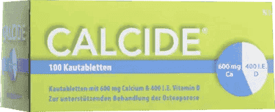 CALCIDE chewable, natural treatment for osteoporosis, osteoporosis treatment, calcium carbonate UK