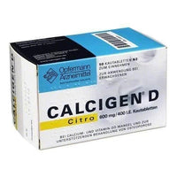 CALCIGEN D Citro , colecalciferol, calcium carbonate chewable tablets UK