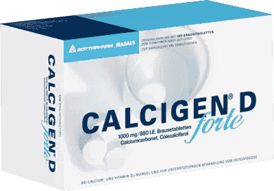 Calcigen CALCIGEN D forte, osteoporosis, calcium carbonate, Colecalciferol UK