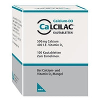 CALCILAC chewable tablets 100 pc treatment of vitamin D and calcium deficiencies UK