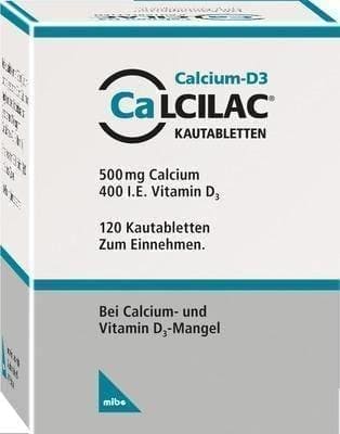 CALCILAC chewable tablets 120 pc treatment of vitamin D and calcium deficiencies UK