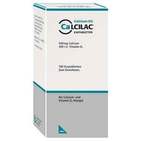 CALCILAC chewable tablets 180 pc treatment of vitamin D and calcium deficiencies UK