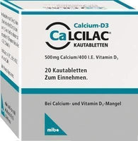 CALCILAC chewable tablets 20 pc treatment of vitamin D and calcium deficiencies UK