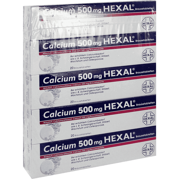 CALCIUM 500 HEXAL, calcium carbonate, calcium ion UK