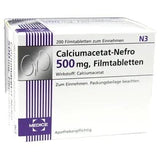 CALCIUM ACETATE NEFRO 500 mg, calcium ion UK