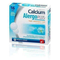 CALCIUM Alergo Plus x 16 tabl. sparkling Allergy Relief Sneezing Itchy Eyes hay fever rash remedy UK