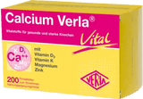 Calcium carbonate, vitamin D, K, magnesium, zinc, CALCIUM VERLA Vital film tablets UK