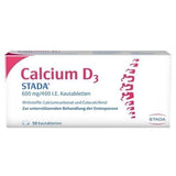 CALCIUM D3 STADA osteoporosis treatment chewable tablets UK