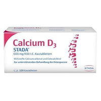 CALCIUM D3 STADA osteoporosis treatment chewable tablets UK