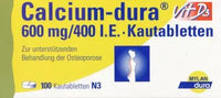 CALCIUM DURA Vitamin D3, chewable tablets UK