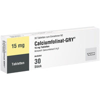 CALCIUM FOLINATE, Calciumfolinat-GRY® 15 mg UK