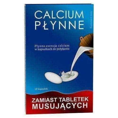 CALCIUM LIQUID capsules x 10 pcs UK