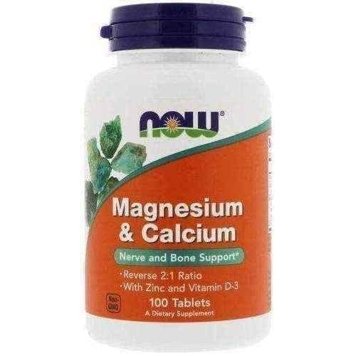 Calcium magnesium Magnesium & Calcium x 100 tablets UK