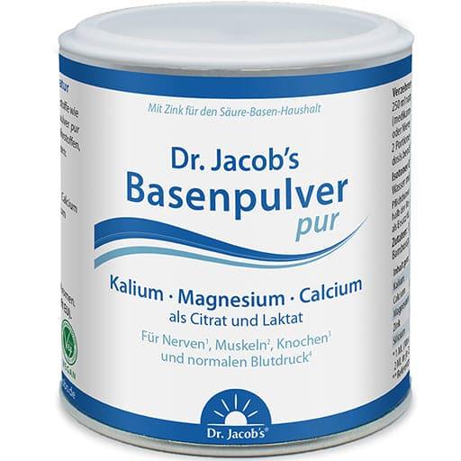 Calcium, magnesium, potassium, zinc, BASE POWDER pure Dr.Jacob's UK