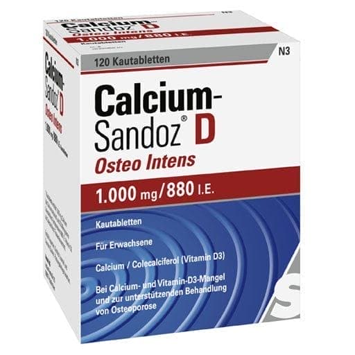 CALCIUM SANDOZ D Osteo intens chewable tablets UK