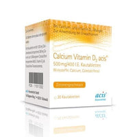 CALCIUM VITAMIN D3 acis, chewable tablets UK