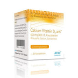 CALCIUM VITAMIN D3 acis, chewable tablets UK