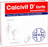 CALCIVIT D forte effervescent, natural treatment for osteoporosis, vitamin d3 and calcium UK