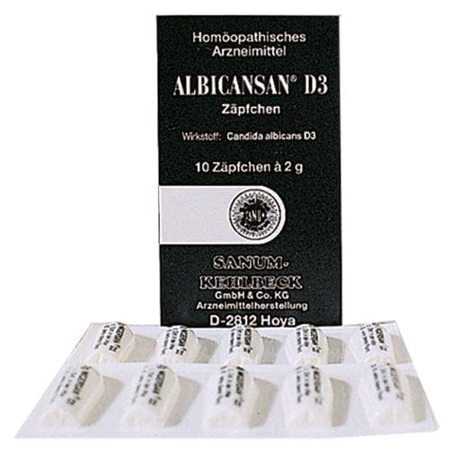 Candida albicans, ALBICANSAN 3X suppositories UK