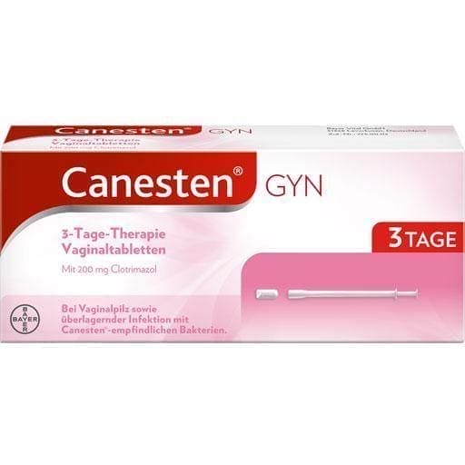 CANESTEN Gyn 3-day Therapy vaginal tablets 3 pc Clotrimazole, Candida UK