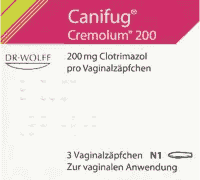 CANIFUG Cremolum 200 vaginal suppositories, treatments for yeast infection around vagina UK