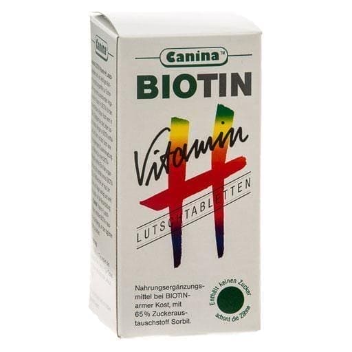 CANINA Biotin Vitamin H tablets CAT, DOG UK