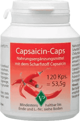 Capsaicin supplement, chili powder capsules UK