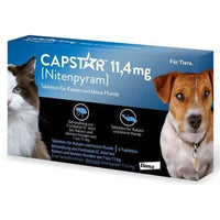 CAPSTAR Nitenpyram 11.4 mg capstar flea tablets for cats, small dogs UK