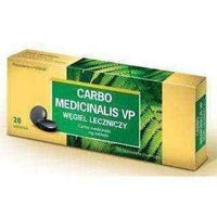 CARBO Medicinalis 0.15 x 20 tablets, diarrhea, activated carbon, activated charcoal UK