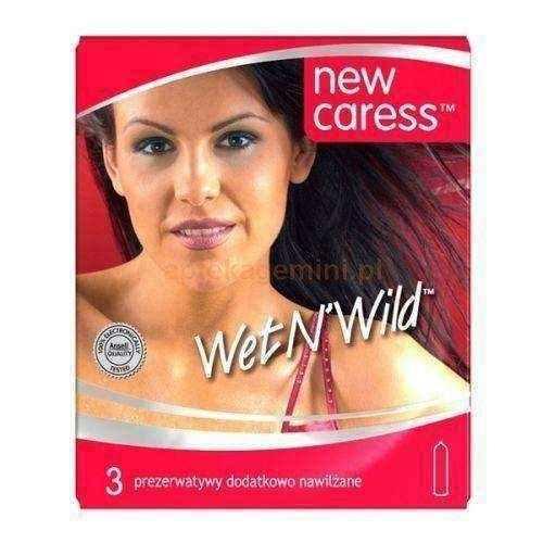 Caress Wet New Condoms lubricated x 3 pieces UK