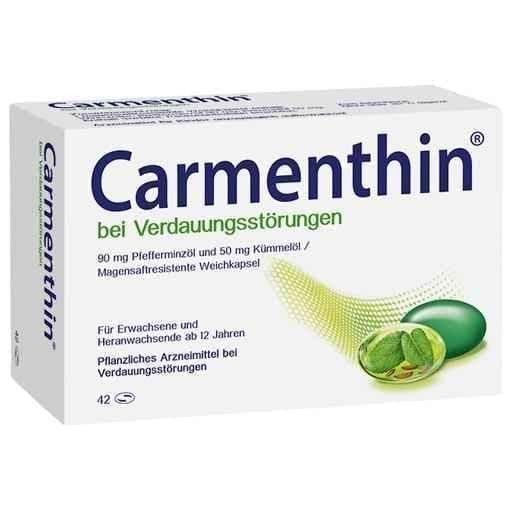 CARMENTHIN for digestive disorders with soft capsules 42 pcs UK