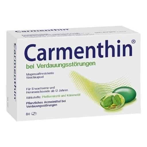 CARMENTHIN for digestive disorders with soft capsules 84 pcs UK