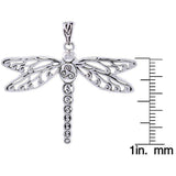 Carolina Glamour Collection Sterling Silver Celtic Triskele Dragonfly Necklace UK