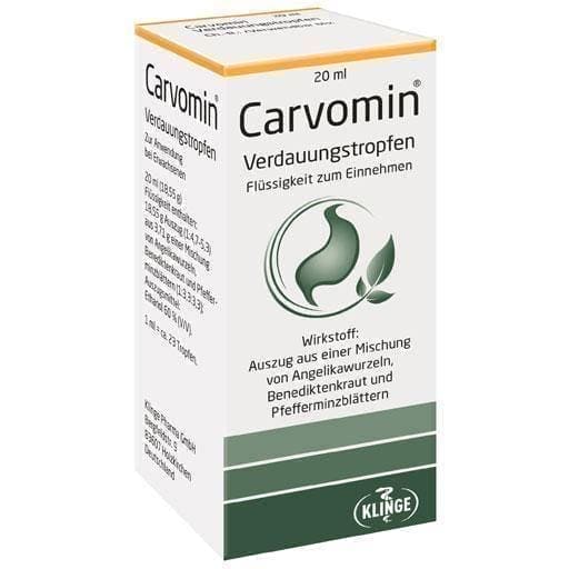CARVOMIN digestive drops 20 ml angelica root UK