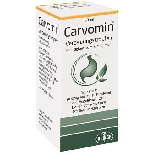 CARVOMIN digestive drops 50 ml angelica root UK