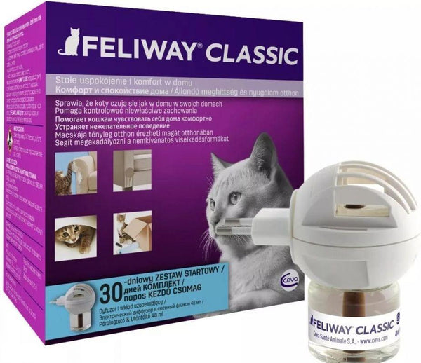 Cat pheromone plug in, cat pheromones, Feliway Classic calming set UK