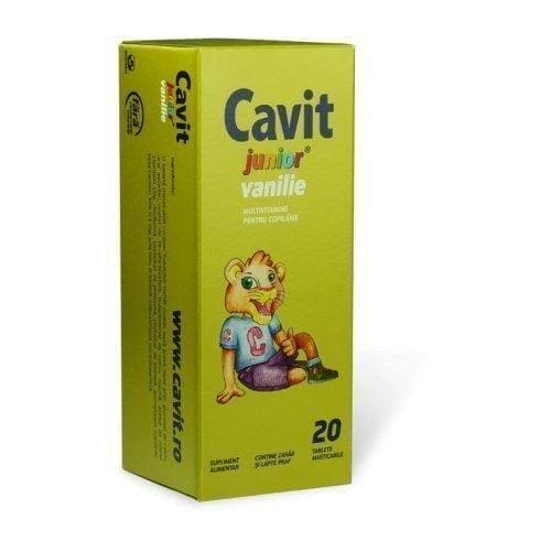 CAVIT JUNIOR VANILLA 20 chewable tablets UK